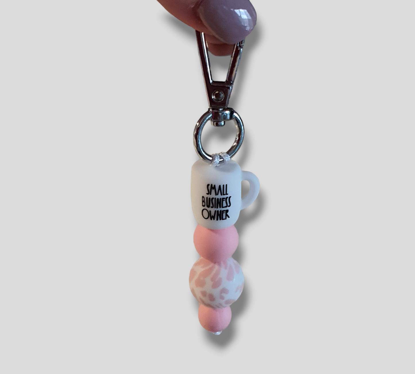Coffee Mug Keychain or Lanyard | Small Business Owner