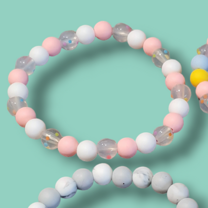 Beaded Anklets - Round Silicone Beads