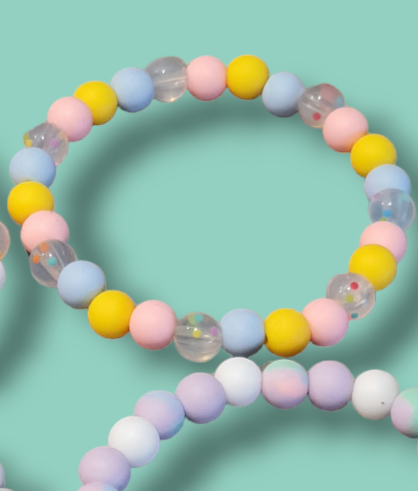 Beaded Anklets - Round Silicone Beads