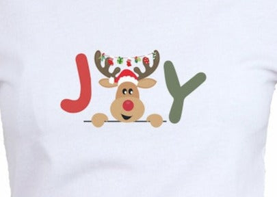 Joy Christmas DTF Transfer | Full Colour Ready To Press