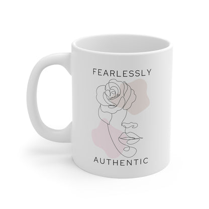 Fearlessly Authentic Coffee Mugs | 6 Designs | Individual Mug or Set of 6 | 11 oz
