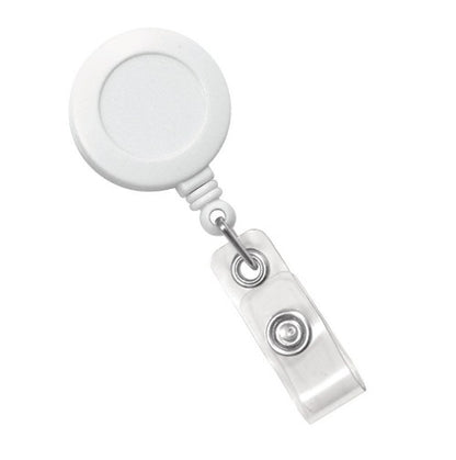 Retractable Badge Reel with rotating Alligator Clip - Snow White each