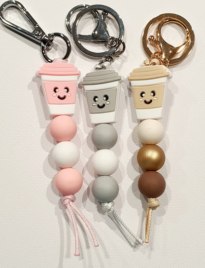 Coffee Cup Collection | Handmade Keyring or Lanyard