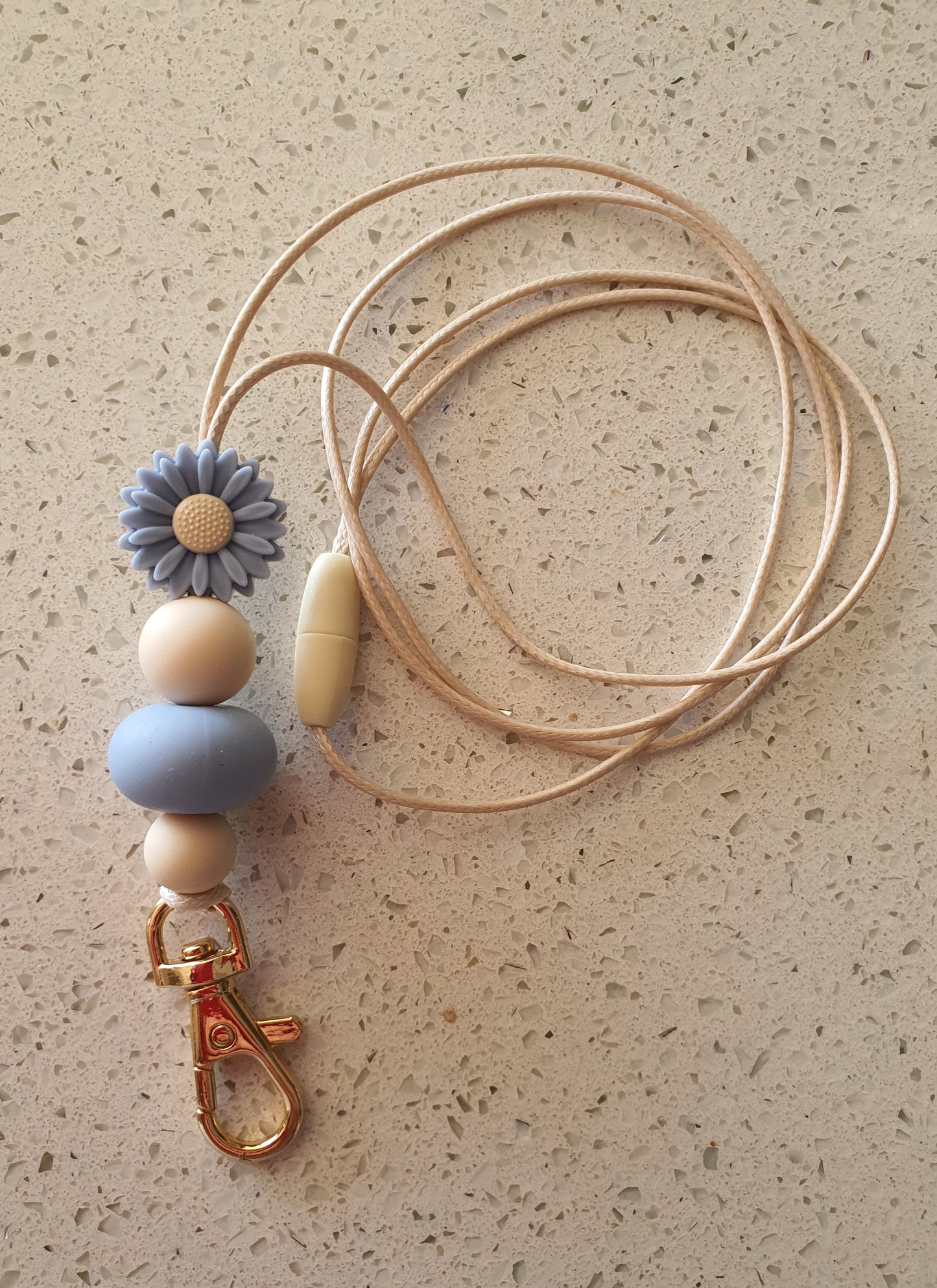 Teachers Nurses Lanyard Diasy Silicone Mini Bead | Flower Collection
