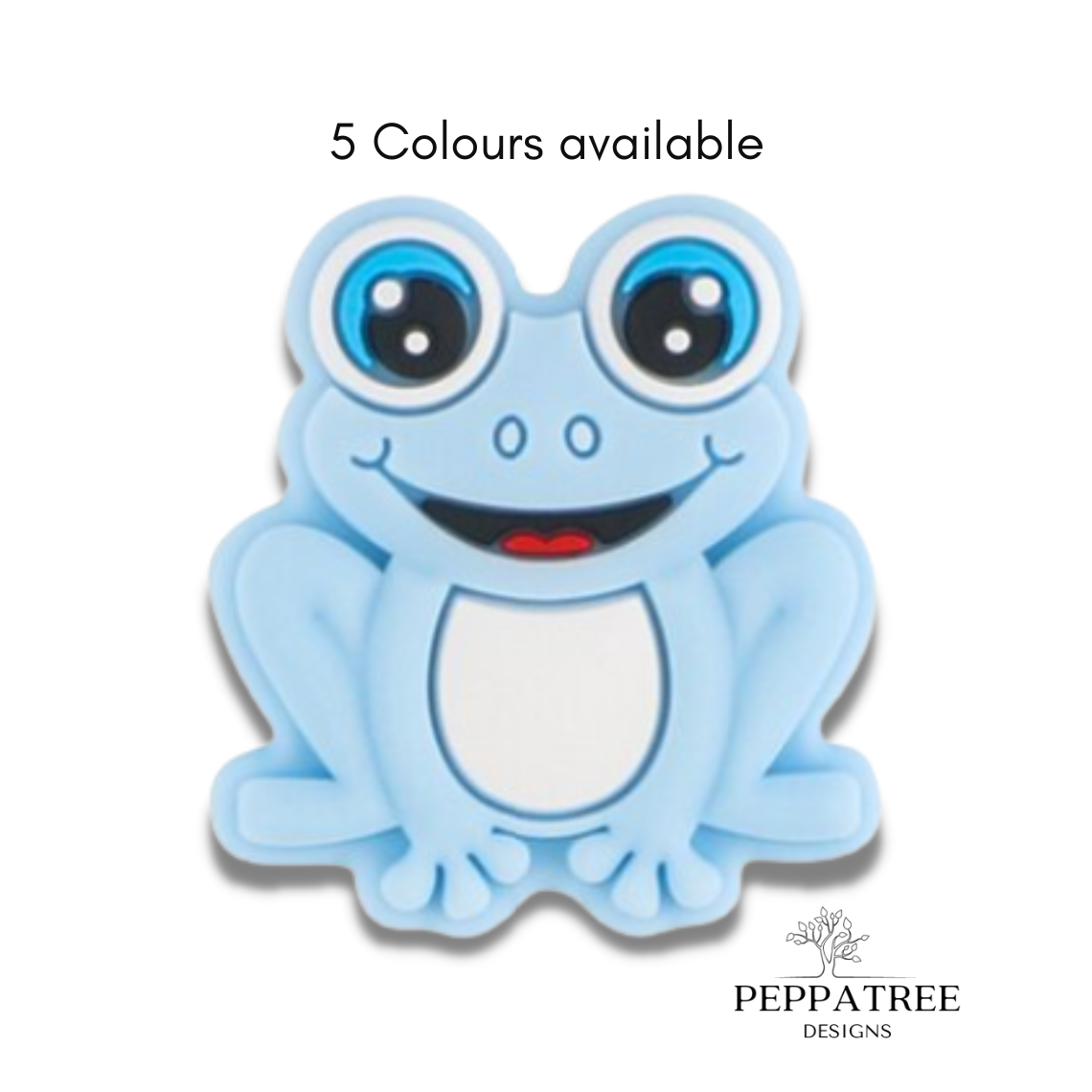Frog Silicone Bead | 1pce | AU | 5 Colours | Bulk Beads | Knitting Beads Crafting Beads