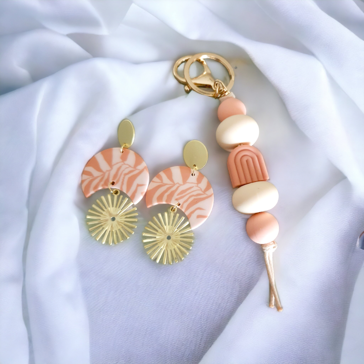 Boho Arch and Earring gift set - Peach and Clay *Limited Collection*